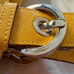 Salvatore Ferragamo Ginestra Pebble Calfskin Leather handbag